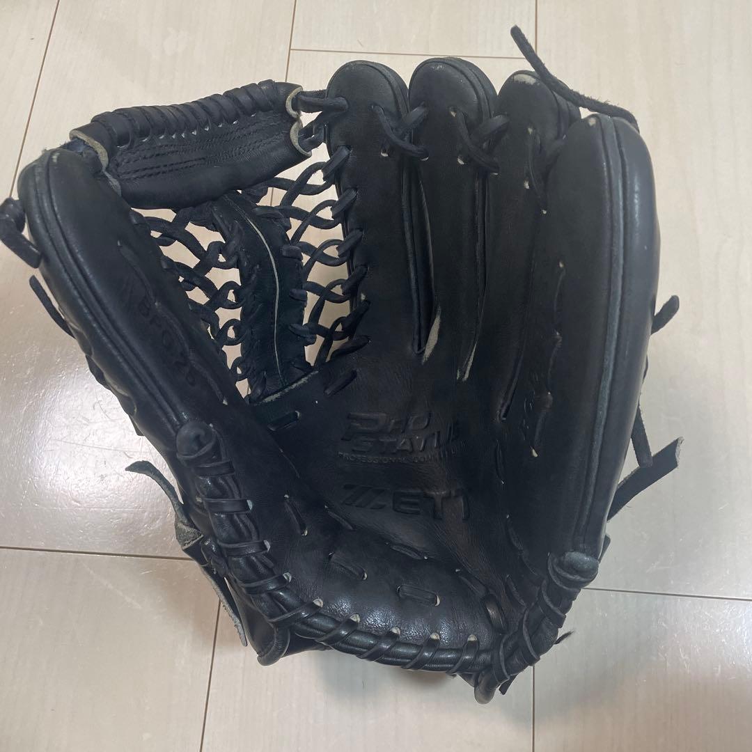 硬式 ZETT プロステイタス 日本製 佐藤作 内野用 硬式グローブ