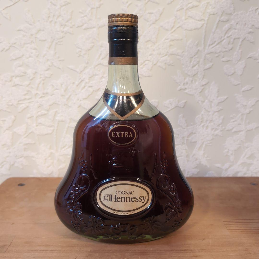 Hennessy　エクストラ　EXTRA　金キャップ　グリーンボトル　箱無し
