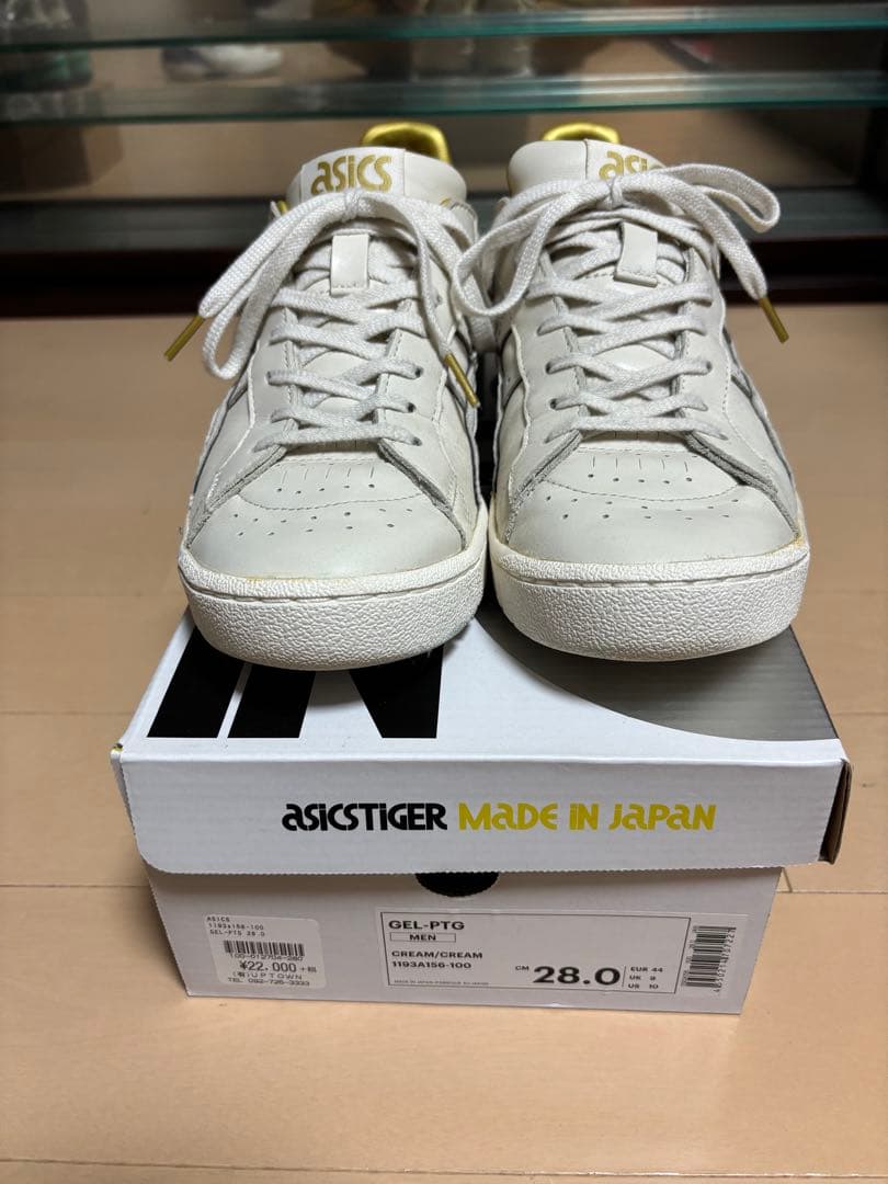 アシックス　GEL-PTG クリーム×クリーム　28.0