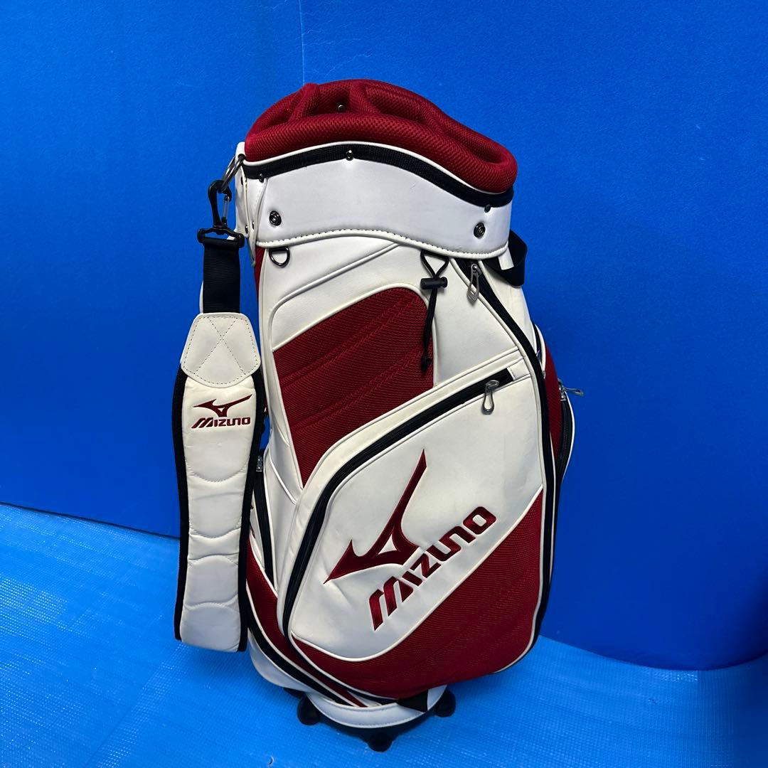 Mizuno キャディバッグ ホワイト/レッド
