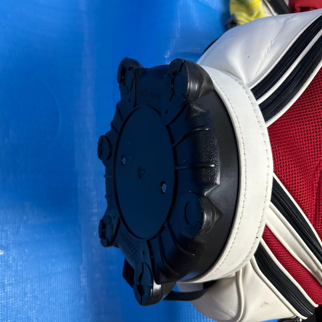 Mizuno キャディバッグ ホワイト/レッド