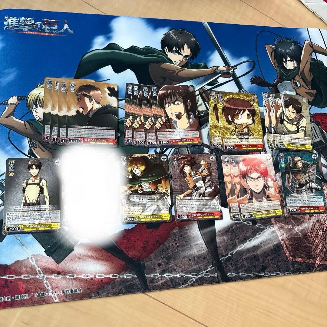 【引退品】進撃の巨人 ヴァイスシュヴァルツ　風宝　デッキ　（付属パーツ付き）