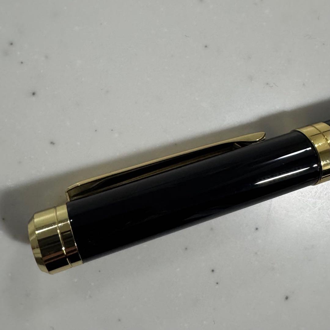 カルティエ Cartier ボールペン 黒 金 ブラック ゴールド