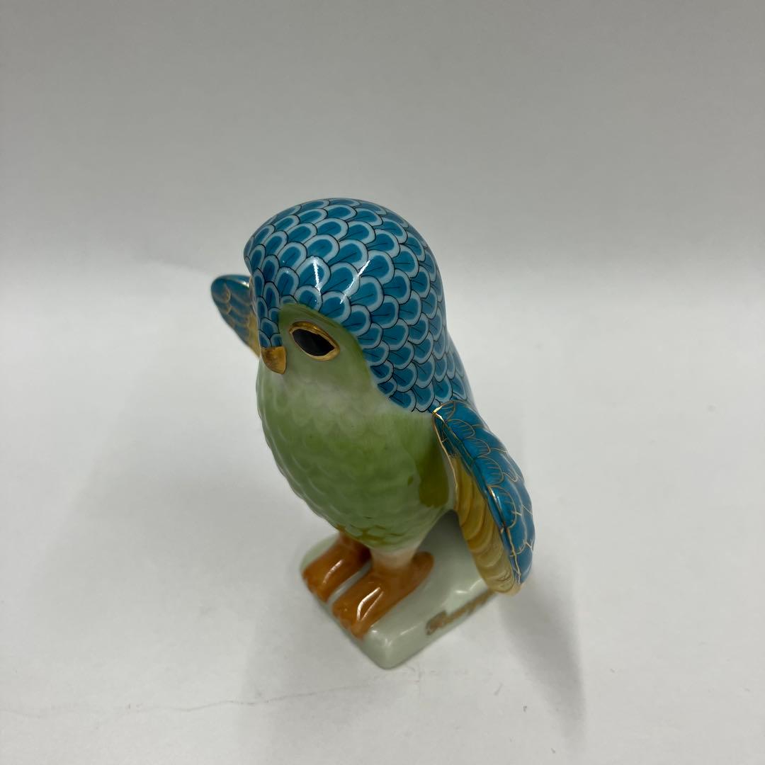 紫ヘレンド 世界のフクロウ （ブルゴーニュ .シチリア）まとめ2点