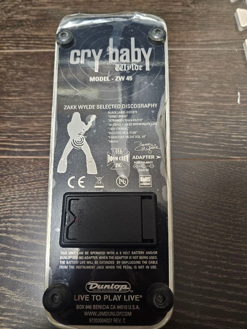 ギター ZW-45 Dunlop Cry Baby wah Zakk Wylde
