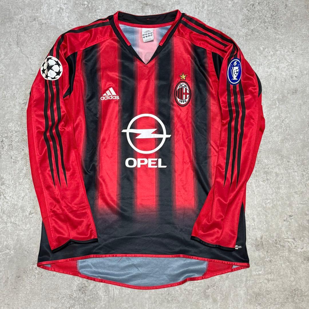 ACミラン 04/05 #21 ピルロ 長袖 ユニフォーム CL