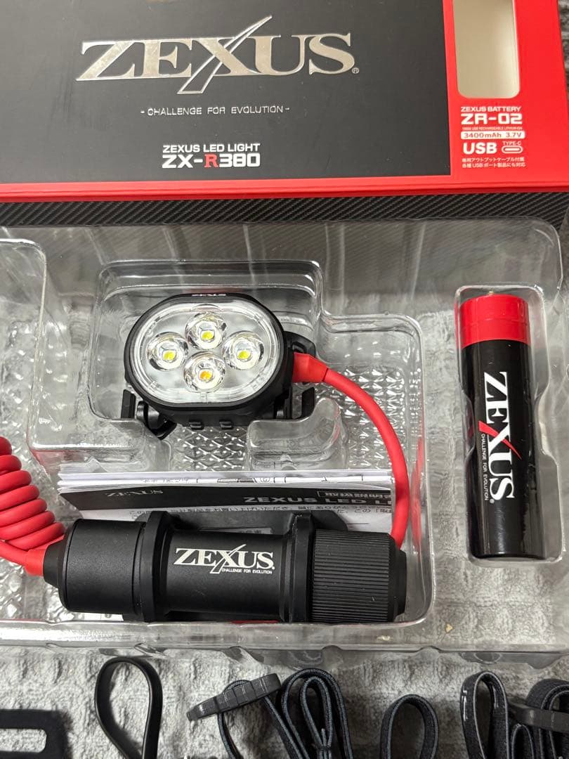 新品【送料無料】富士灯器 ヘッドライト ZEXUS ZX-R380