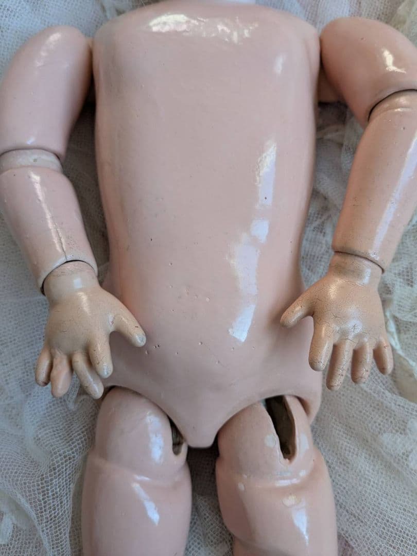 アンティークビスクドール　ドイツの子 ハンドベルク