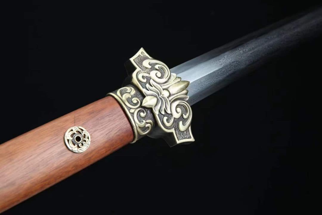 少帝唐剣（龍鳳檀款）武具　刀装具　日本刀　模造刀   居合刀 古兵器