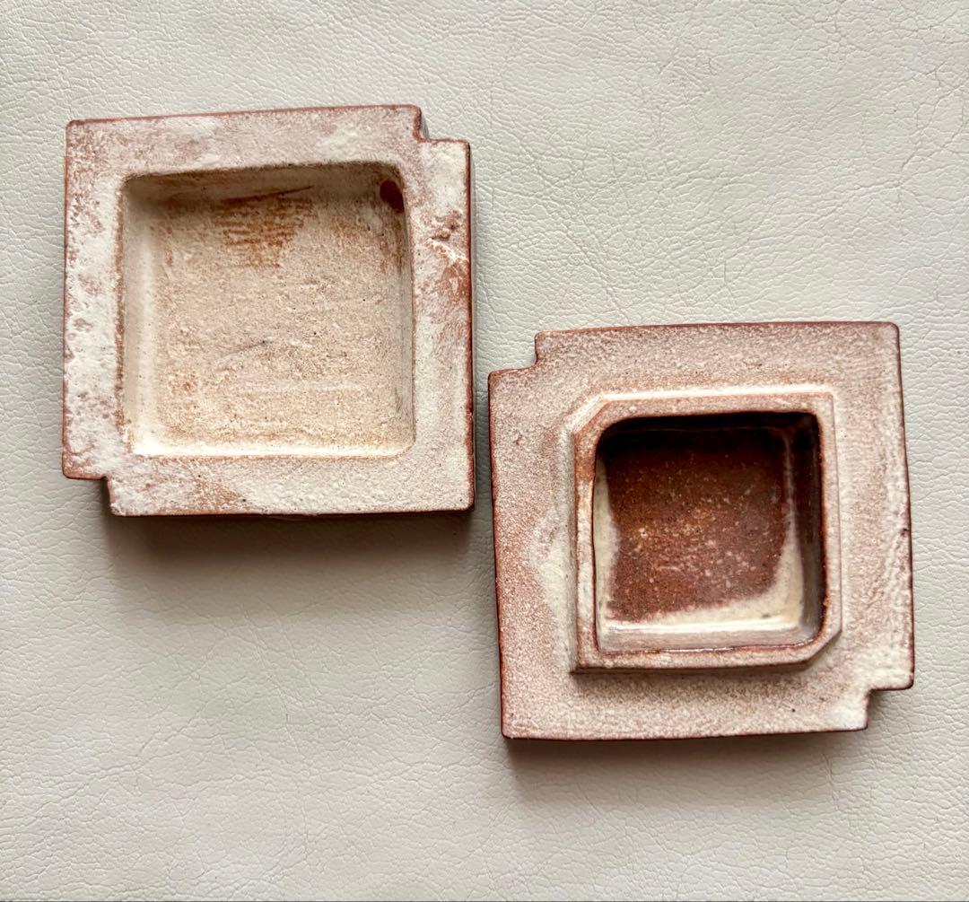 萩焼 十四代 坂倉新兵衛 香合 茶道具