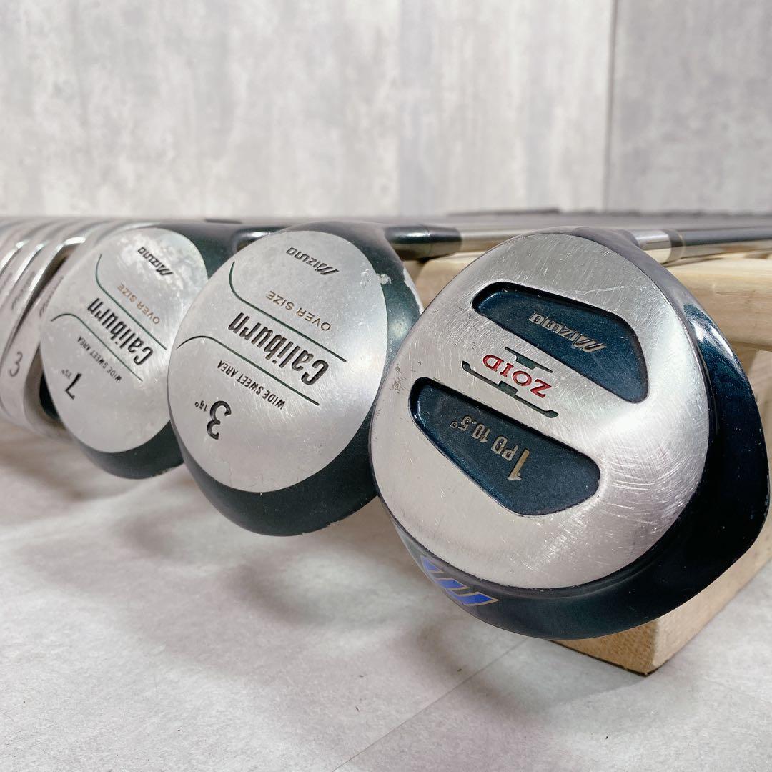 T104 ミズノ ゴルフクラブ メンズ フルセット 黒 初心者 入門 ビギナー