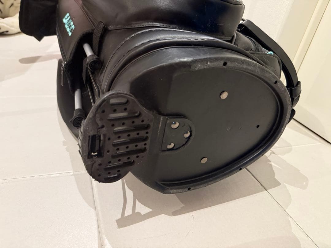 BAILDO キャディバッグ ブラック／ターコイズブルー