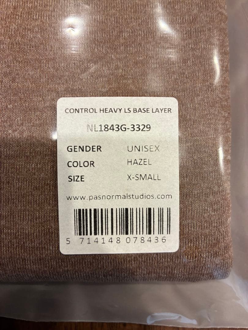 パスノーマルスタジオ ベースレイヤー XSサイズ 長袖