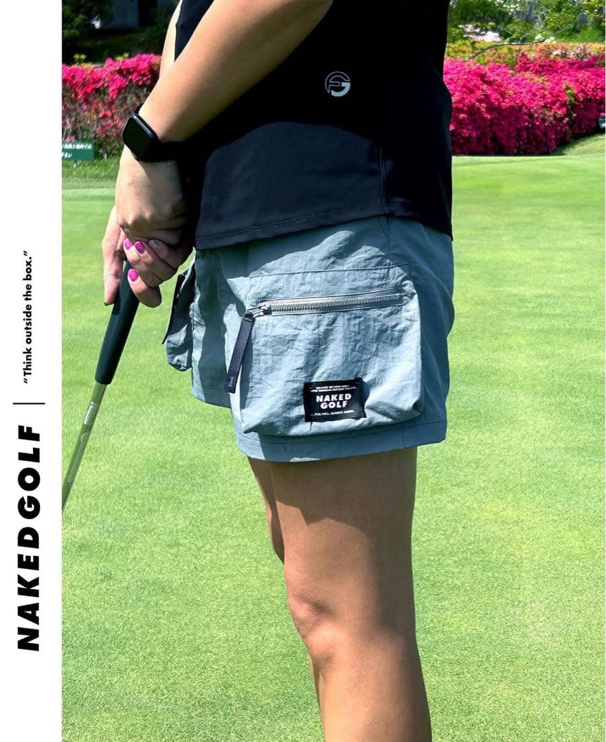 NAKED GOLF Perfect skirt ブルーグレー M