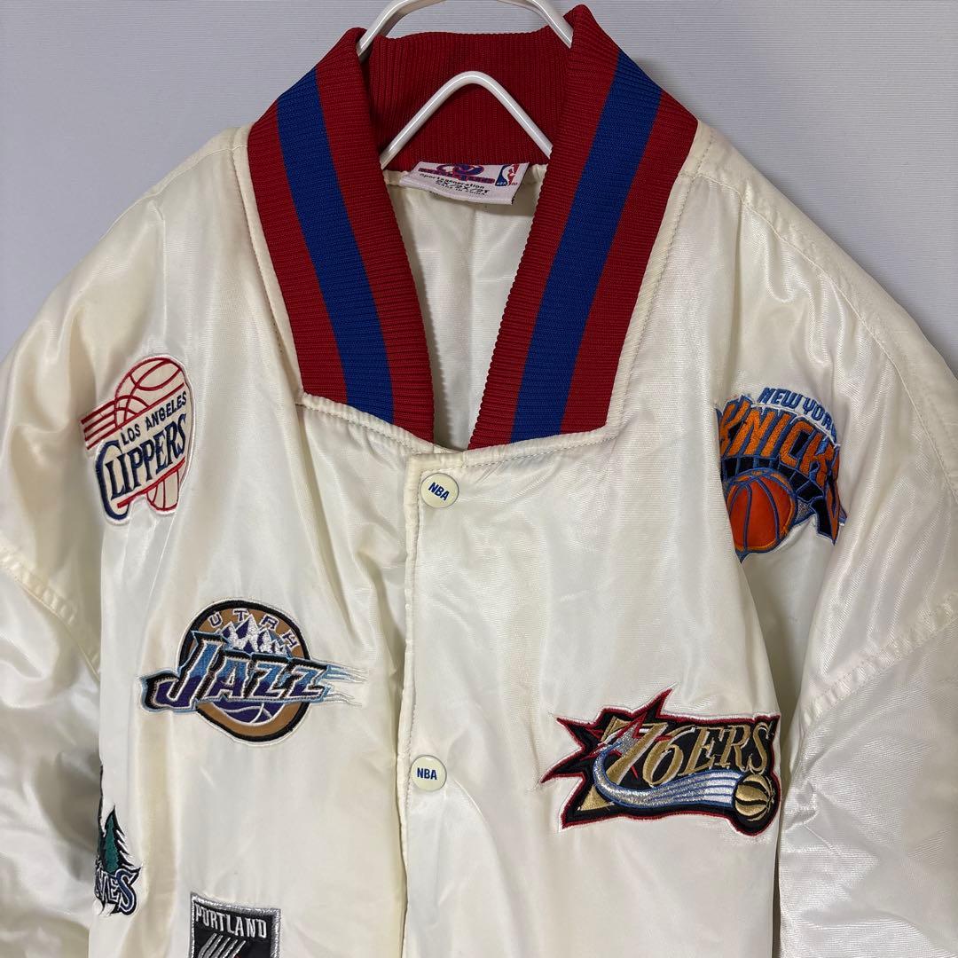 90s NBA 全チームロゴ オールチーム 中綿ジャケット スタジャン