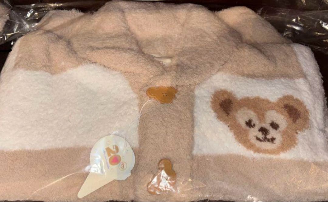 カーディガン　ダッフィー　ジェラートピケ　ジェラピケ　ディズニーシー