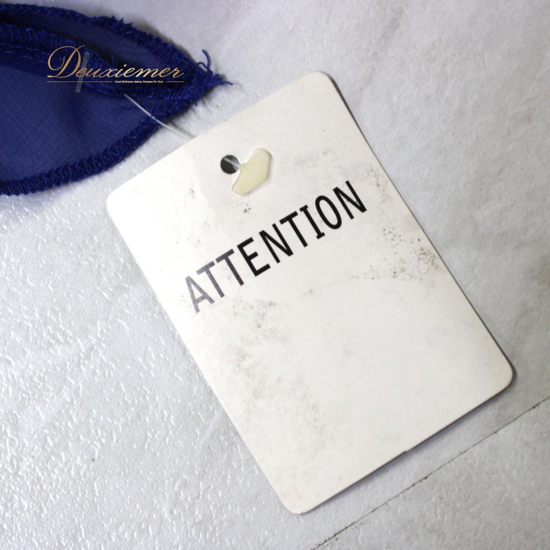 【美品 社交ダンス衣装】ワンピース ドレス ICHIOKU 青 ブルー キラキラ