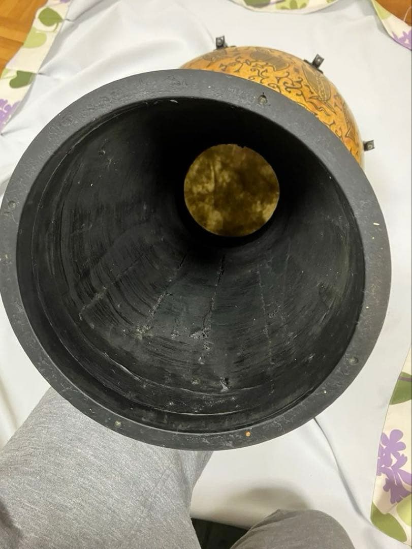 ジャンベ　レモ 14インチ中古、ケース、ストラップ、チューニングキー付き