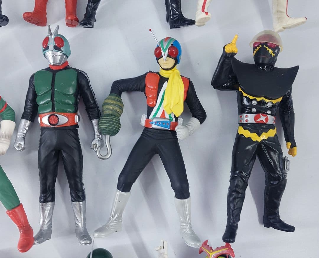 バンダイ ソフビ魂 14点セット 約17cm ソフビ フィギュア 現状品