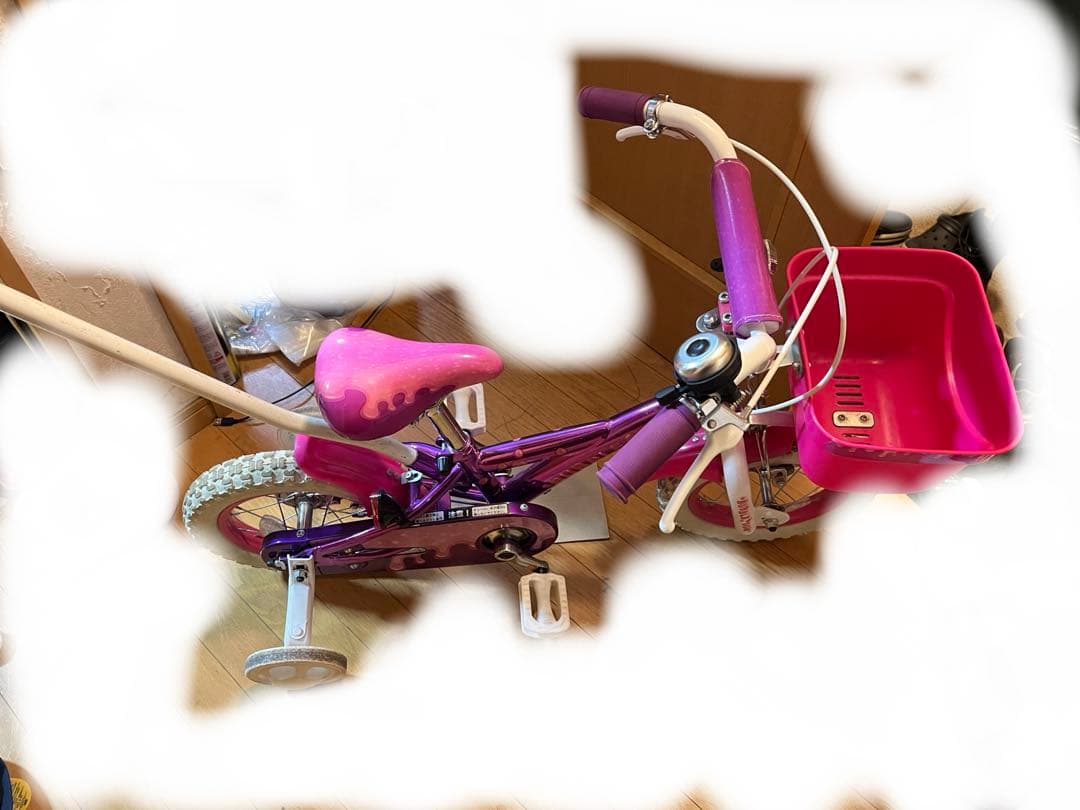 14インチ自転車　補助輪付き