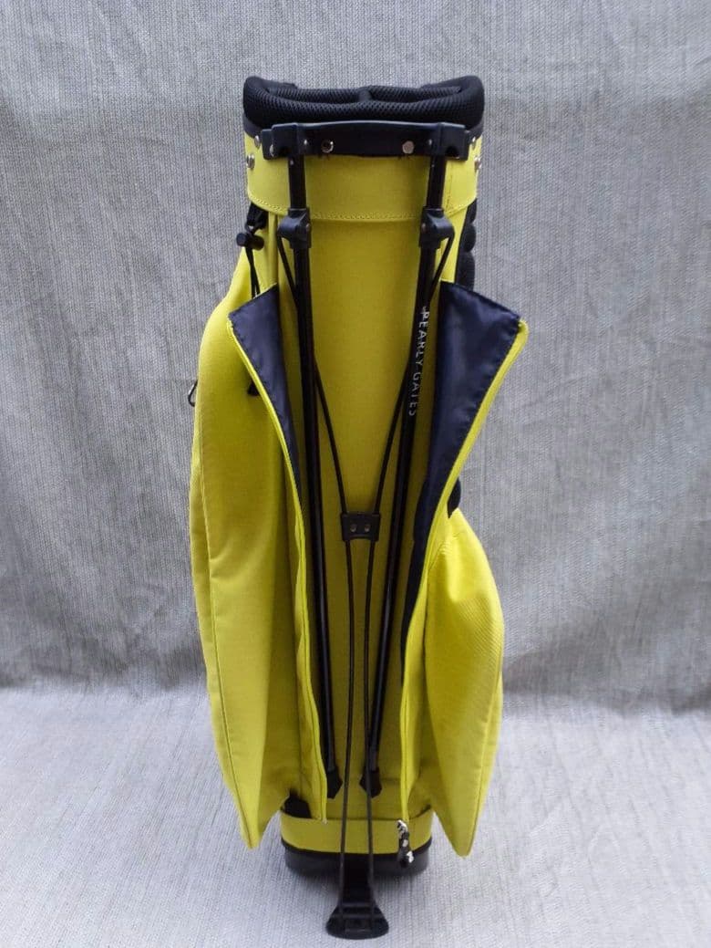 PEARLY GATES 蛍光イエロー スタンド式 キャディバック