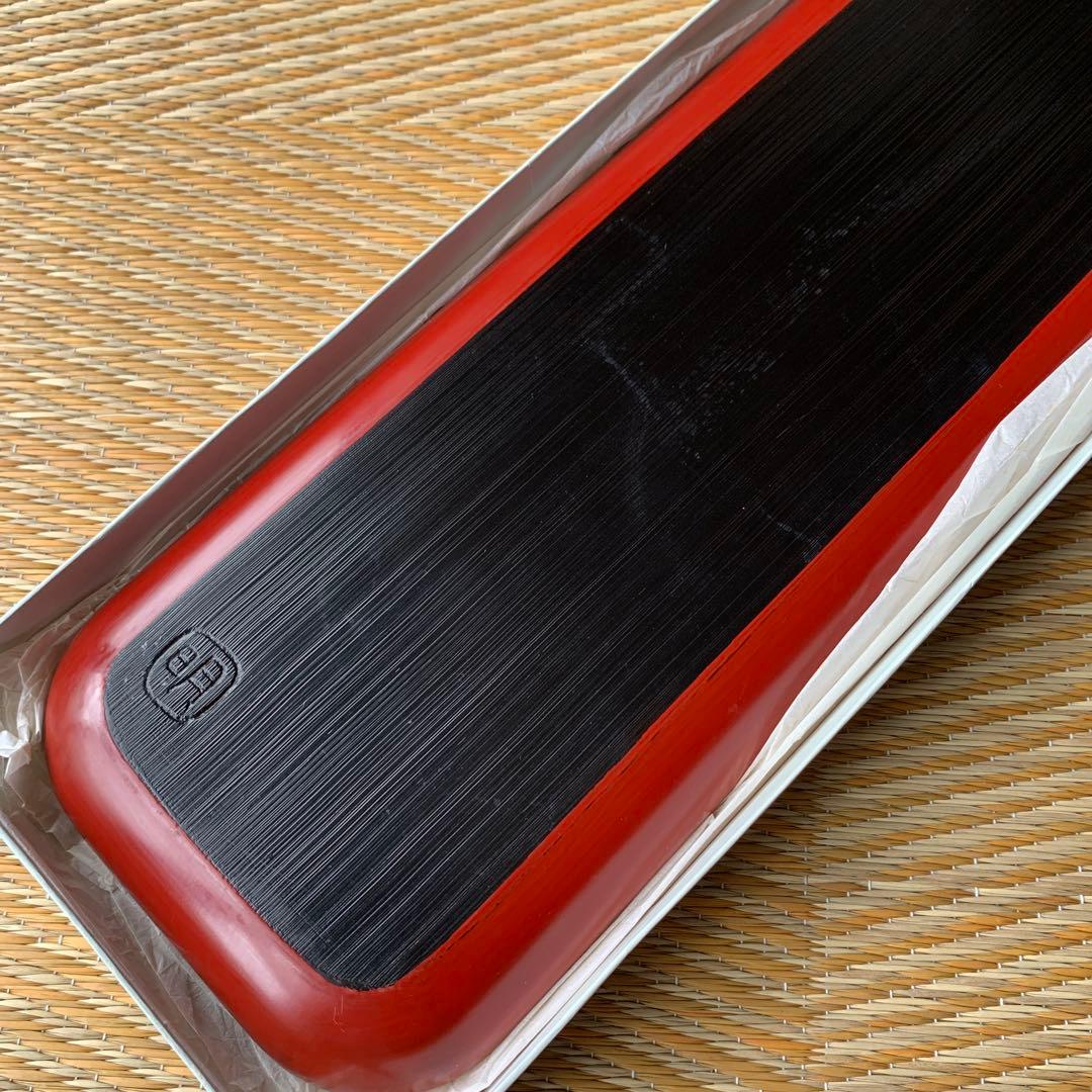 鎌倉彫 一文字 煎茶盆 長手盆 どんぐり