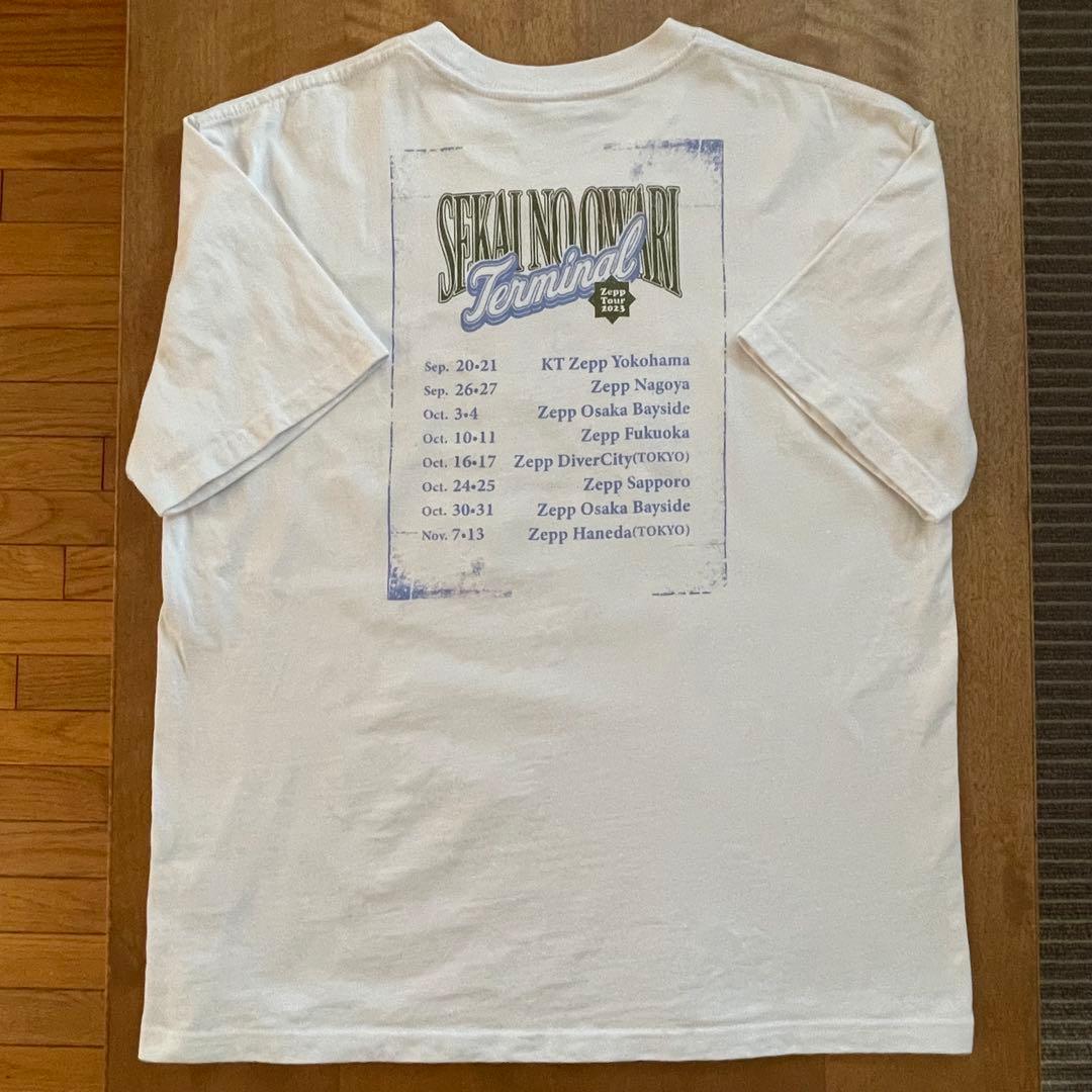 匿名発送 セカオワ Terminal ツアーTシャツ Mサイズ ホワイト 白