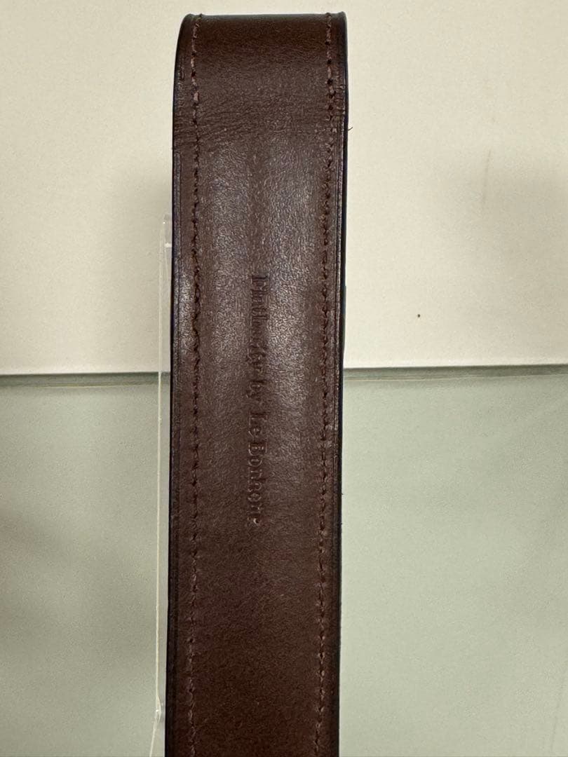 ル・ボナー 1本挿しペンケース ブッテーロ チョコ 茶色