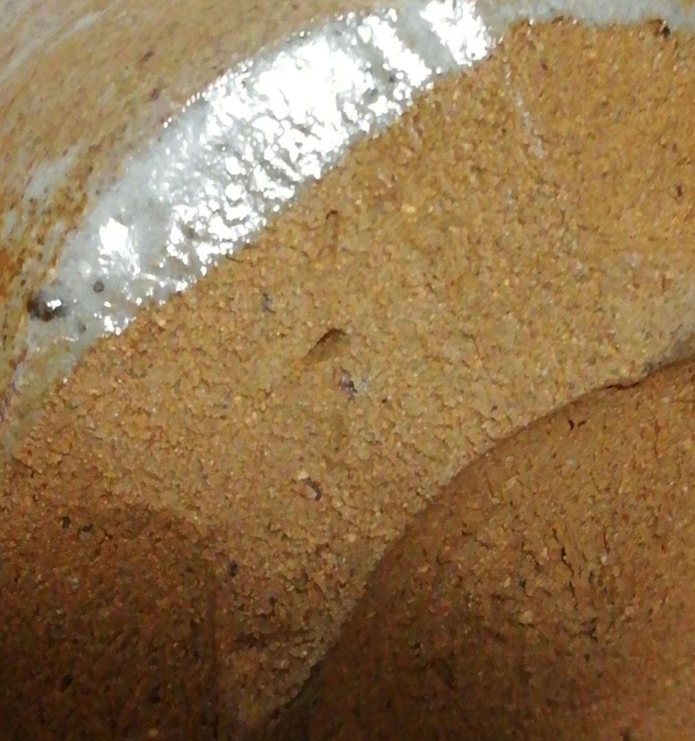 西岡小十作　唐津焼　絵唐津　茶入　共箱　仕服付　茶道具