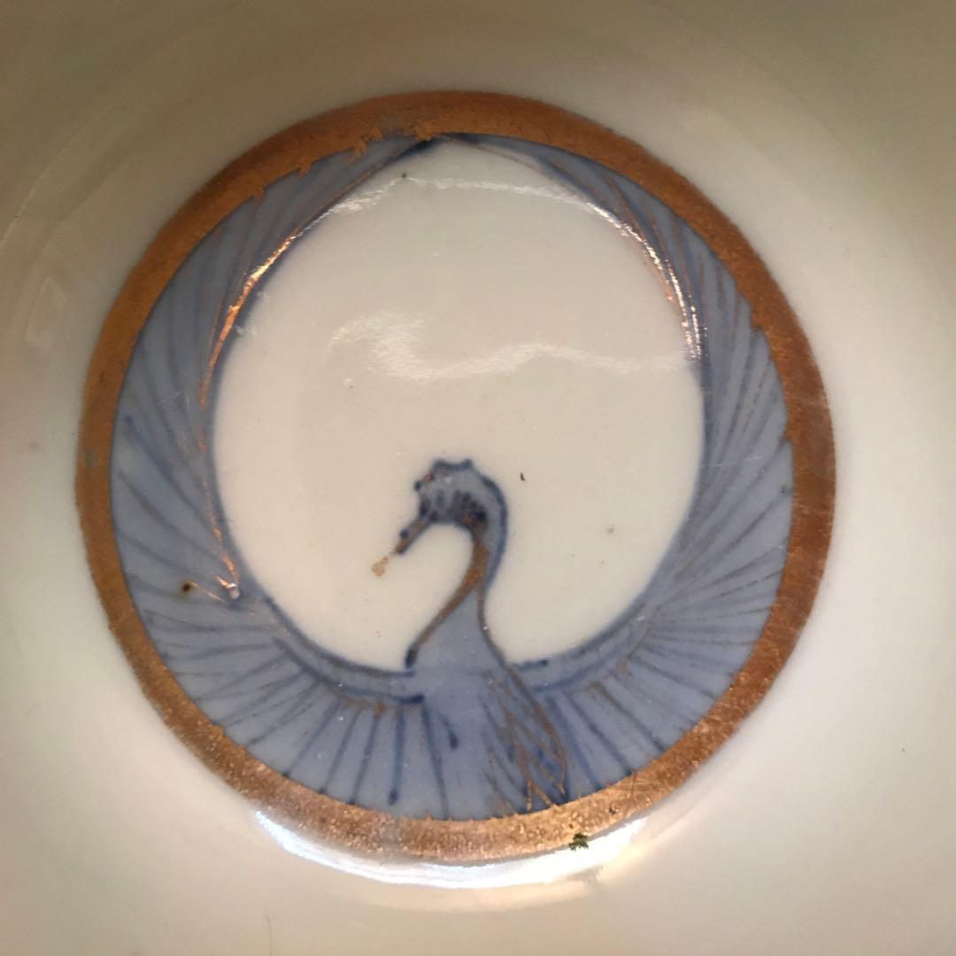 鶴丸茶碗　茶道具　茶室　茶碗