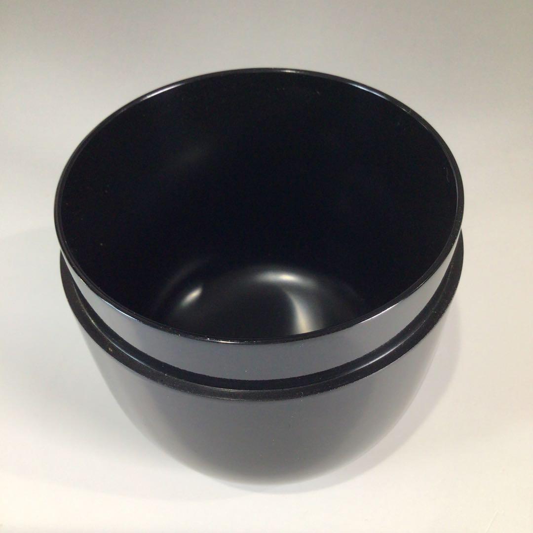 Ｐ７２０　棗　『円後渓石作』『黒漆塗』『菊桐蒔絵』『大棗』　共箱　茶道具