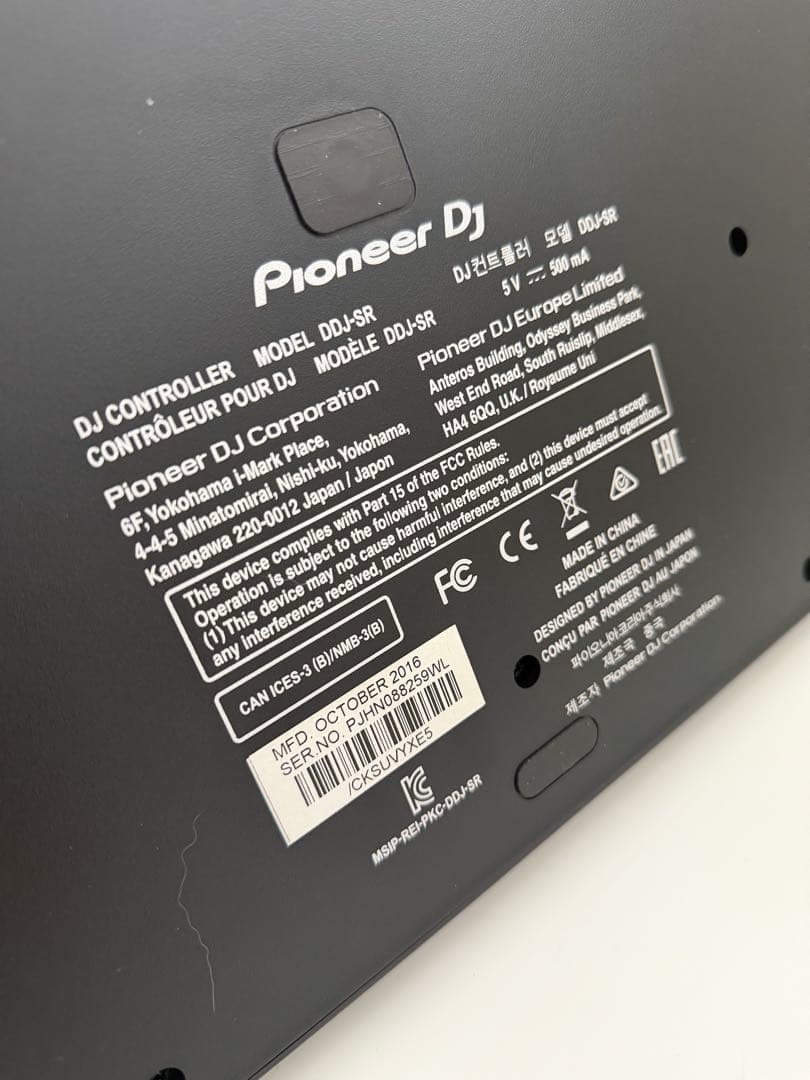 Pioneer DDJ-SR｜動作良好／猫によるツマミ傷あり