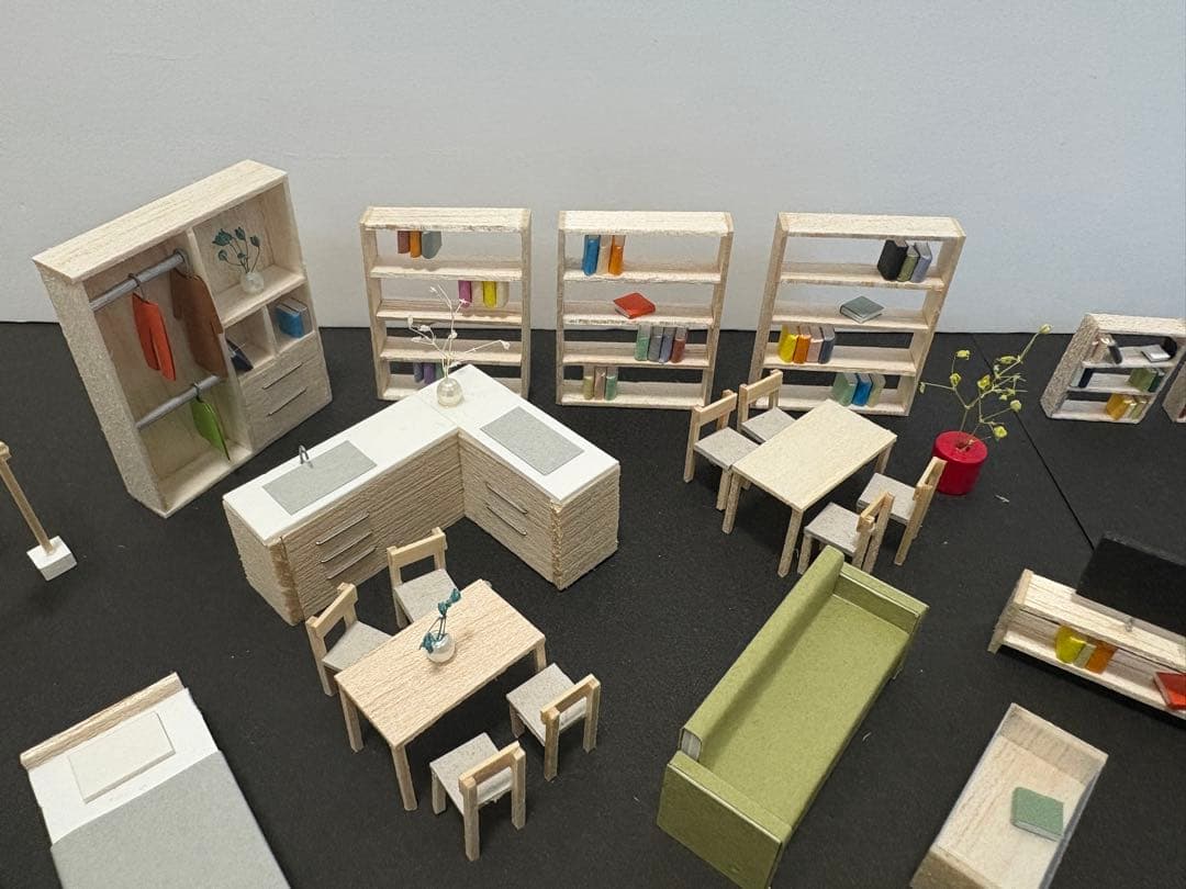 建築模型添景1/50と1/100住宅セット