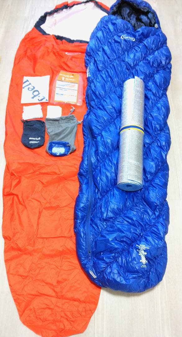 モンベル ダウンハガー800 #5 & カバー　サーマレストエアマット セット