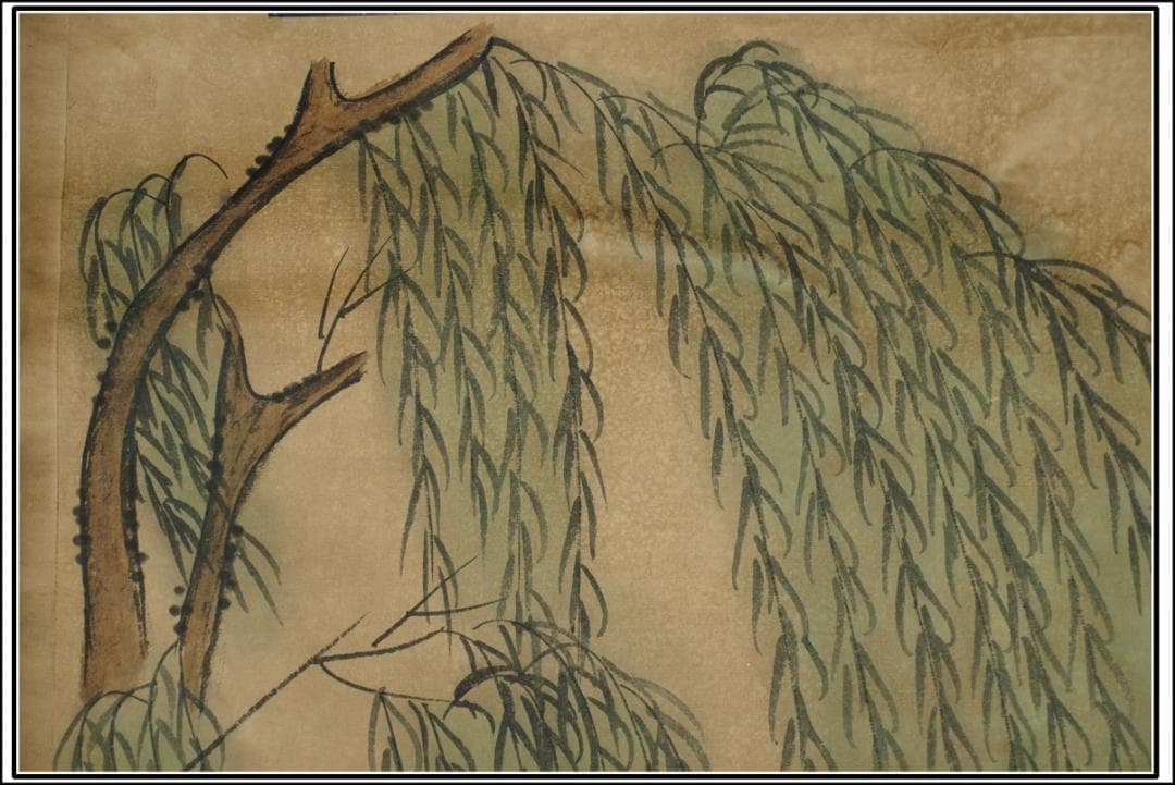 中国明時代の掛軸　激安骨董品　肉筆保証 古美術 BD114A8-1