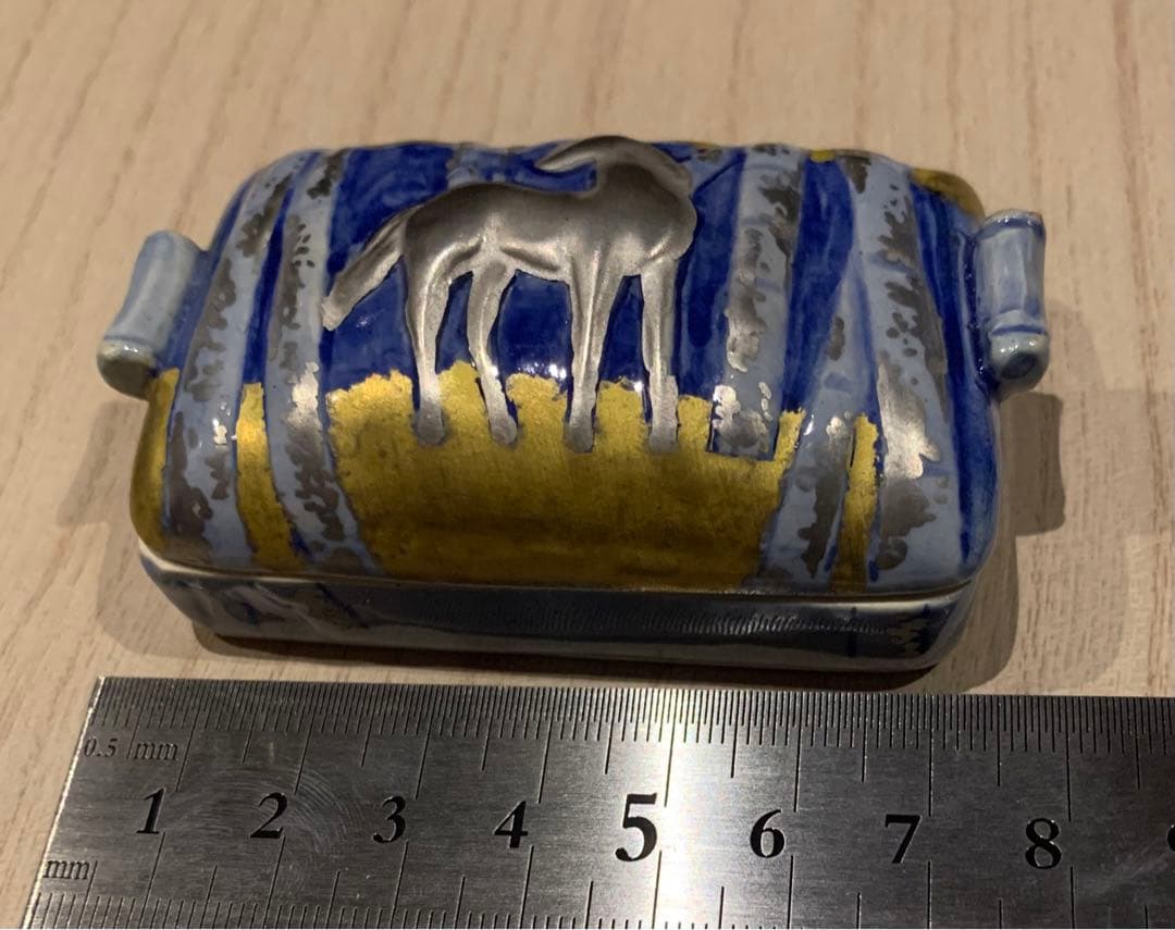 香合 在銘あり　馬　茶道具 ウマお稽古　茶会 抹茶 濃茶 香合