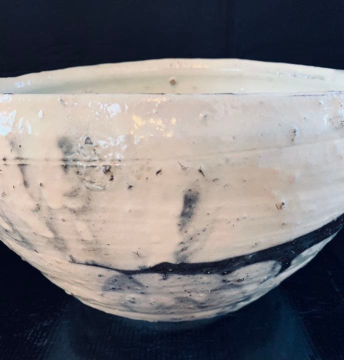 辻村史朗　粉引片口大鉢