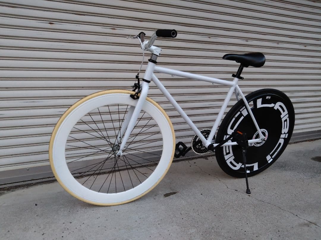 【まこやん】シングル　コースターブレーキ　ホイールカバー　ノーパンク