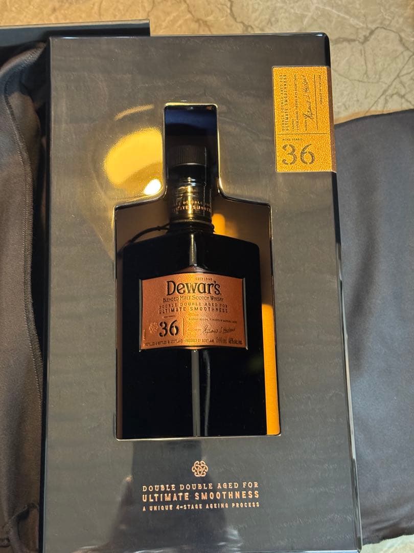 【新品未開栓】定価32,4500円デュワーズ 36年 Double Double