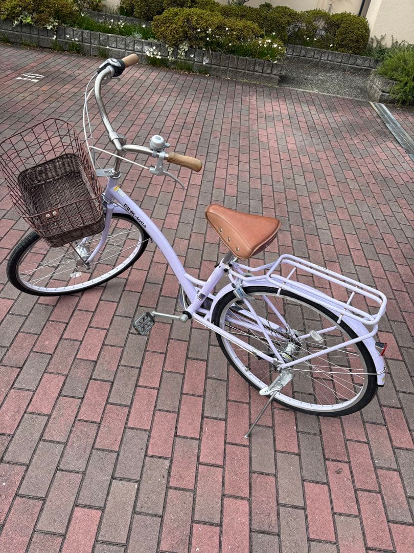 レディースバージョン！ラベンダーカラー・タウンサイクル(26㌅)配達可能です。