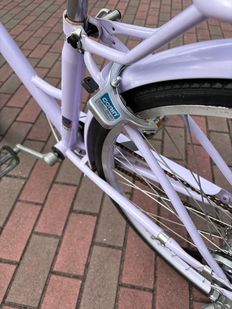 レディースバージョン！ラベンダーカラー・タウンサイクル(26㌅)配達可能です。
