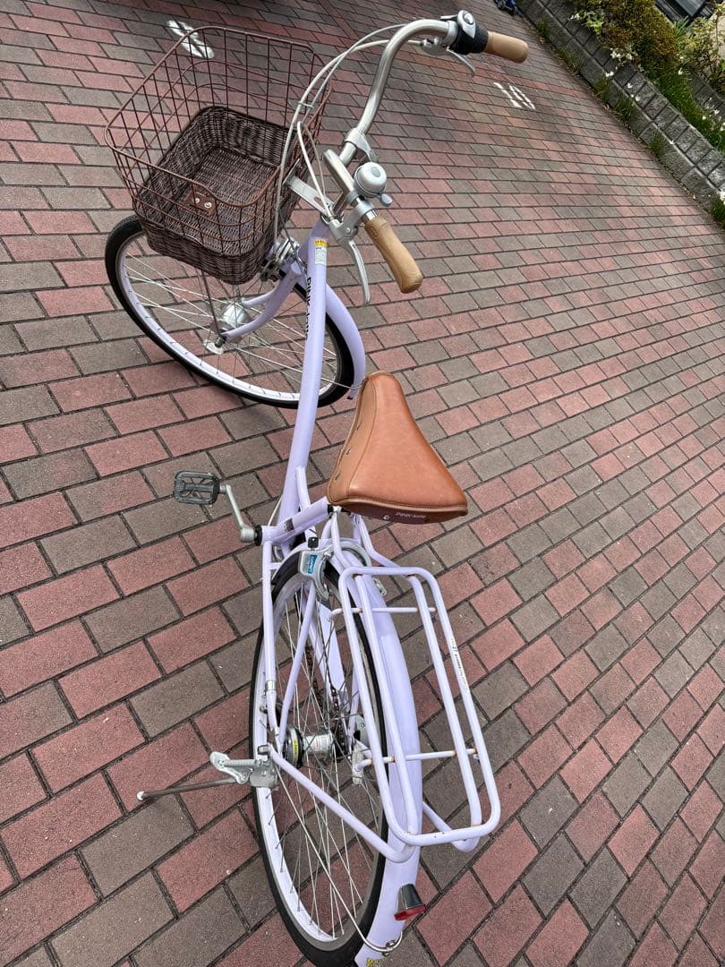レディースバージョン！ラベンダーカラー・タウンサイクル(26㌅)配達可能です。