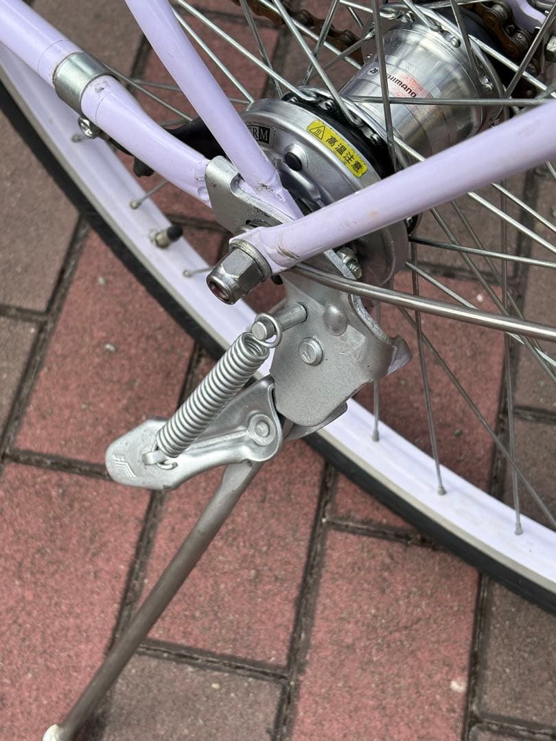 レディースバージョン！ラベンダーカラー・タウンサイクル(26㌅)配達可能です。