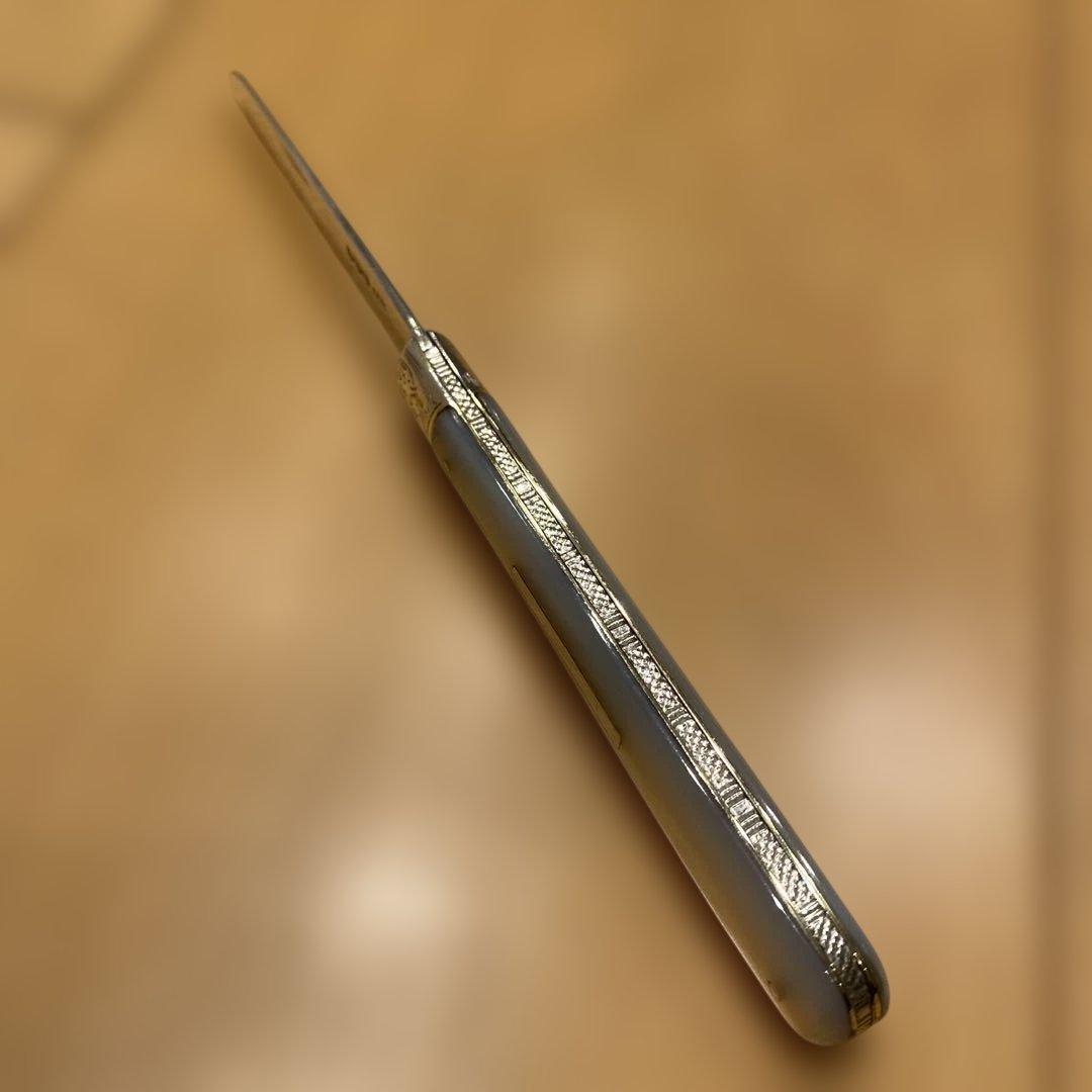 【シェフィールド・ナイフ、高級銀製フルーツナイフ（J.Y.C製）】アンティーク