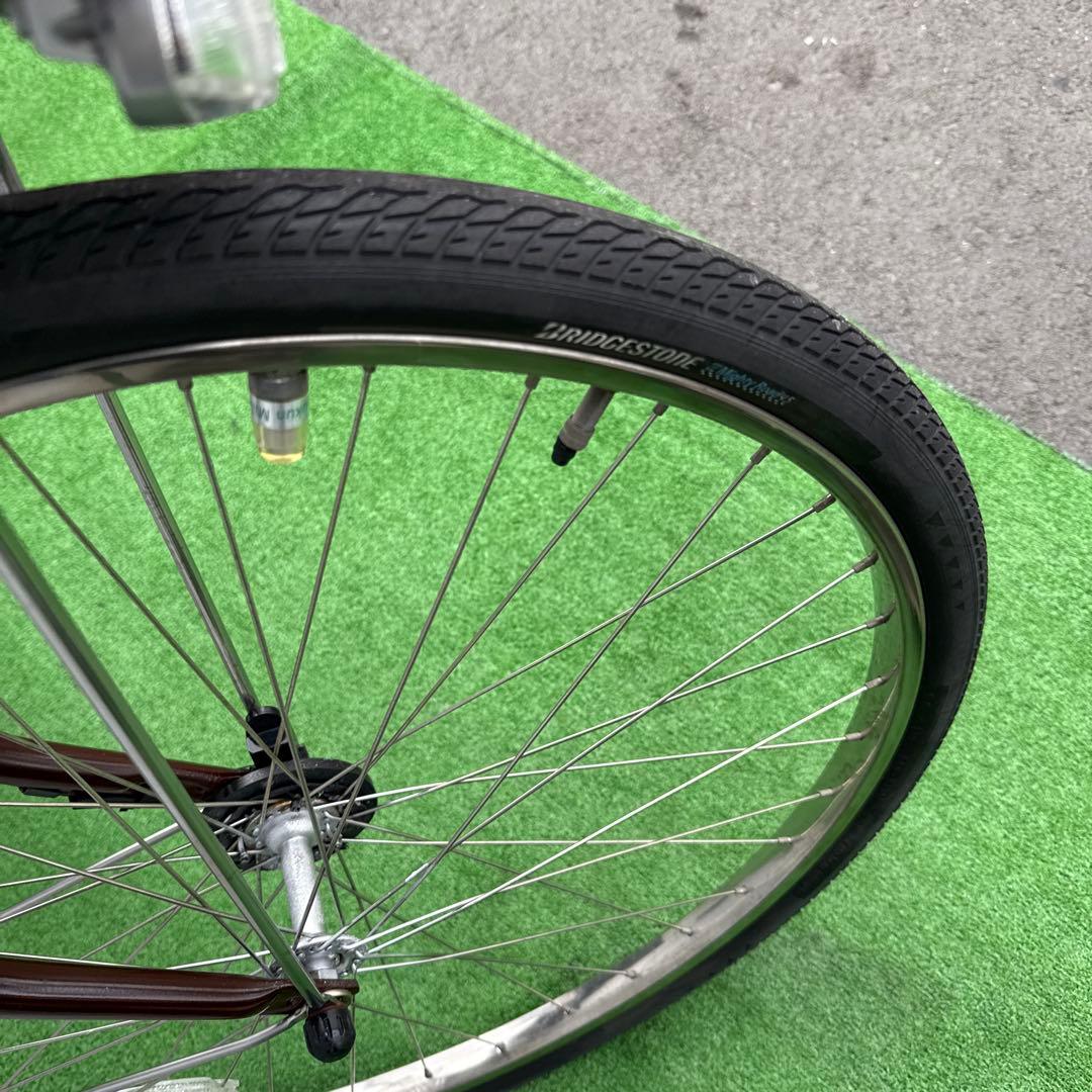 ブリヂストン電動アシスト自転車26インチ8.9Ah ブラウン