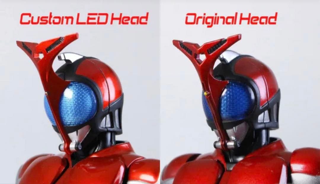 【新品】即発送！ フィギュアーツ真骨彫専用　仮面ライダーカブト　発光ヘッド