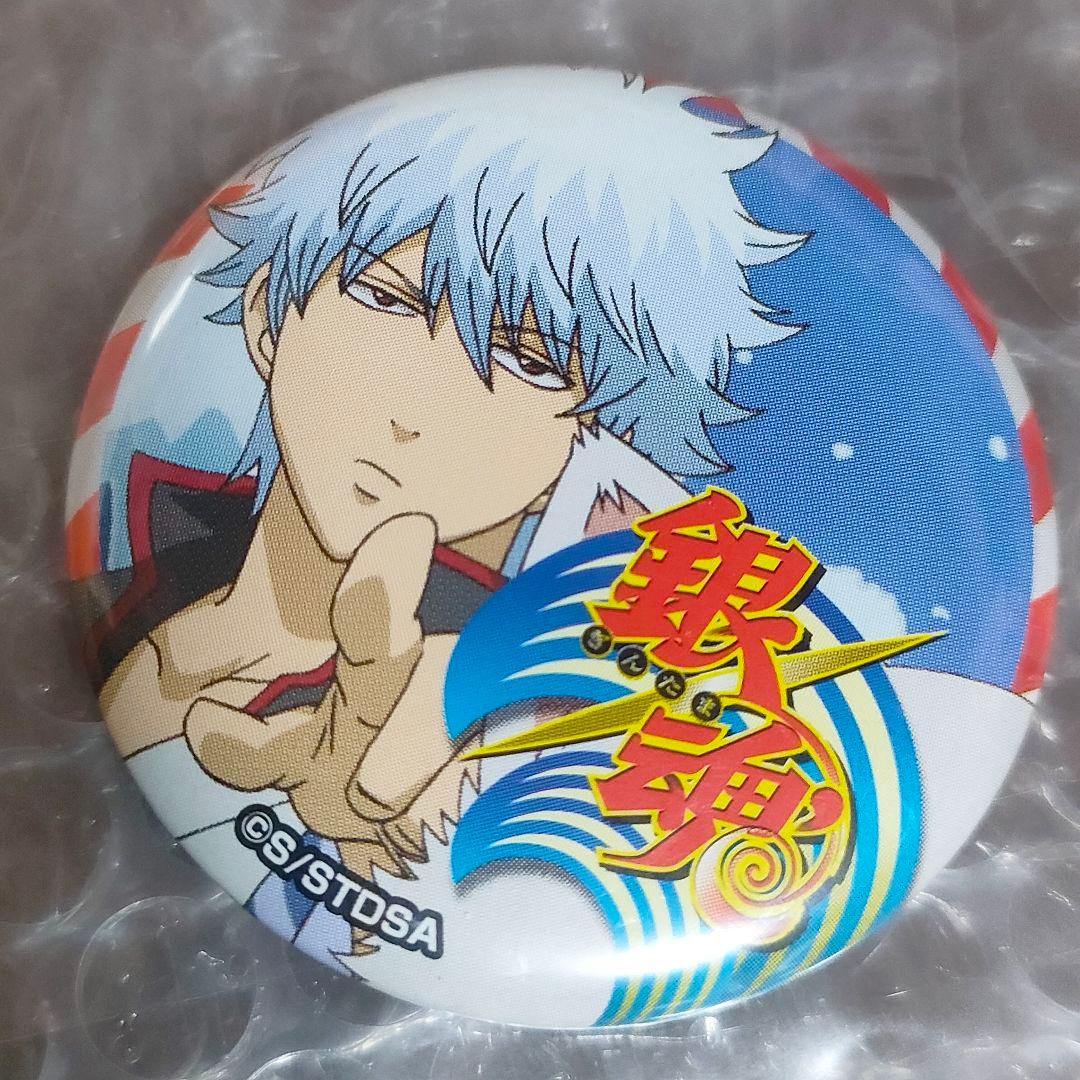 レア✨️【銀魂】 坂田銀時 缶バッジ 紅白