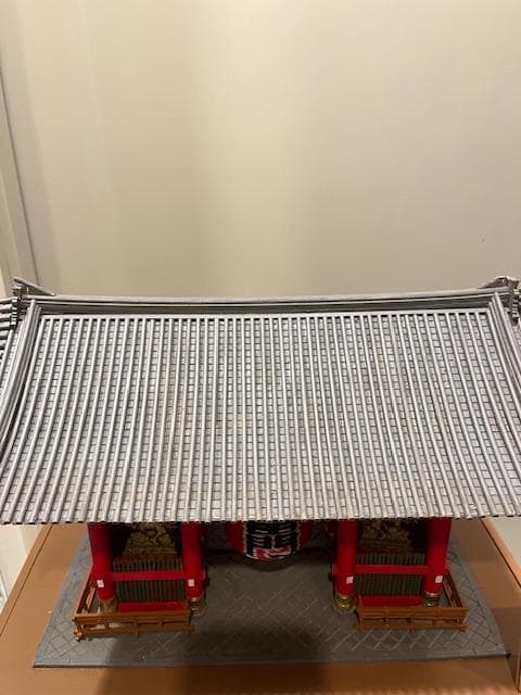 浅草寺 雷門 木製 建築模型 1/50 完成品