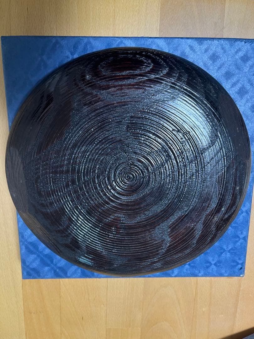 村瀬治兵衛作　千支文　沢栗漆皿　干菓子器