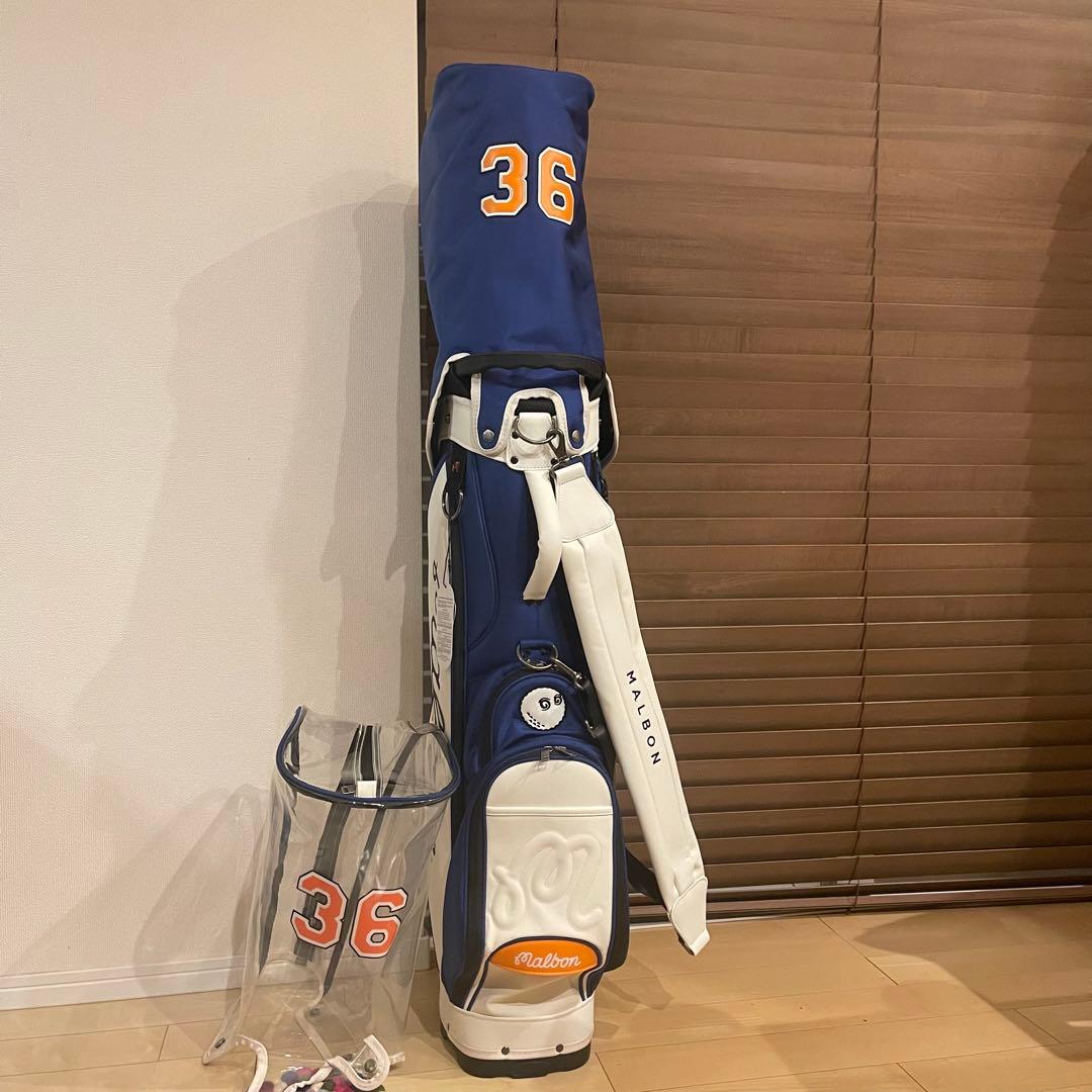 【即発送】MALBON マルボンゴルフ キャディバッグ ゴルフバッグ ブルー36